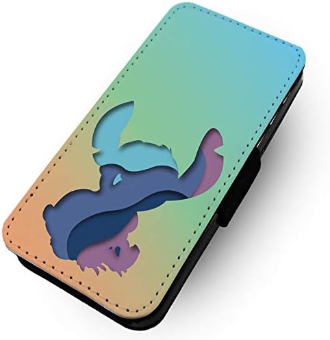 Toasted Merch Samsung S10 + Plus Stitch Ohana - Paper Cutout Printed Art Faux Leather Flip Phone Case Cover