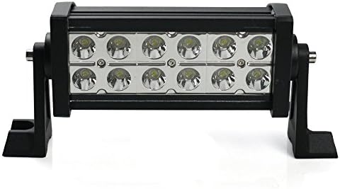 7.5" 36W Auto Spot Work Light Bar 6000K for ATV 4x4 Jeep Polaris Offroad Tractor MarineTruck Raptor Backyard Garden