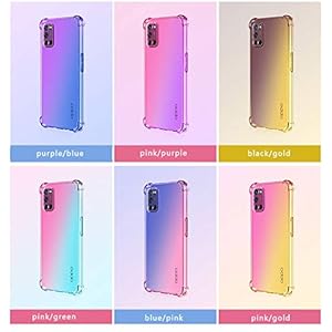 Dedux Cover per Oppo A92/A52/A72, Custodia Trasparente Gradiente Protettivo TPU Case, Ultra Sottile Rinforzo a Quattro… - immagine 8