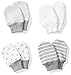Moon and Back Baby Set of 4 Organic Cap and Mitten Sets