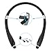 Bluetooth Headset with Carrying Case,Hobest Foldable V4.1 Wireless Bluetooth Headphones,Retractable Sweatproof Neckband Stereo Bluetooth Earphones for Bluetooth Enabled Devices