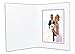 Golden State Art, Pack of 100, 4x6 Photo Folders, Cardboard Picture Frame, Paper Frame Cards, Greetings/Invitation Special Events: Graduation, Christmas, Wedding (White with Black Lining)