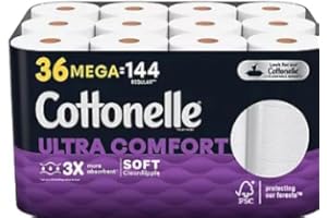 36 ROLLS COTTONELLE ULTRA COMFORT CARE, ROLL SIZE 36=144- EXCLUSIVE LISTINGS OF 442LORIMAR(tm) INC.