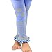 TeeHee Socks Little Girls Adoroble Thin Tights Footless 3 Pairs Chevron Stripe Wild Dots Ruffle Bottom Pink Heather Grey (6-8 Years)