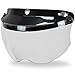 Outlaw Universal 3 Snap-Button Visor with Flip-up Clear Shield - One Size