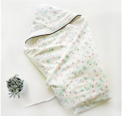 Newborn Warm Swaddle Blanket Little Floral Print Sleeping Bag Suitable for 0-3 Months Sleeping Bag