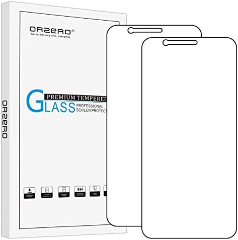 Orzero [2 Pack] for Asus ZenFone 3 Max ZC520TL Tempered Glass Screen Protector 0.26mm Clear 2.5D Arc Edges 9 Hardness High Definition [Lifetime Replacement Warranty]