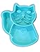 Katzy Kraft Fun Slow Feed Interactive Pet Bowl Dog Cat Stop Bloat Choking Food Water (Aqua)