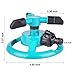 VC-Time Lawn Sprinkler, Garden Sprinkler - Full Automatic Garden Water Sprinklers Lawn Irrigation System, 360 Degree Rotation Three Arm Water Sprinkler