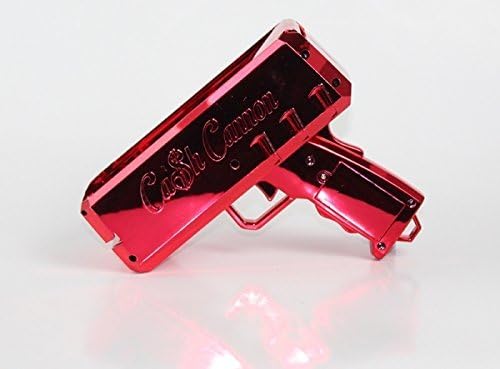 The Cash Cannon Make It Rain Money Dispenser - Chrome Red - Novelty Item