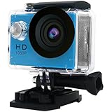30M Waterproof Sport DV-Mini Sports 1080P HD Action Camera A9 120°Wide-angle Lens for Free Accessories Kit and Waterproof Case (Blue)
