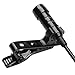Omnidirectional Condenser Microphone High Sensitivity Mini Professional Deluxe Lavalier Mic Lapel Clip-on for Apple Iphone, Ipad, Ipod Touch, Samsung Android and Windows Smartphones（Small）