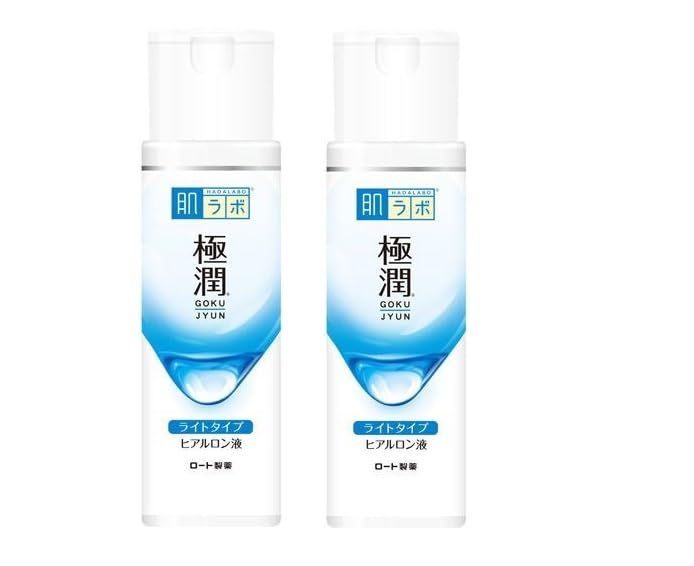 [Pack of 2] Hadalabo Gokujyun Light Type Hyaluronic Moisturizing Lotion, 170 ml, Made in Japan