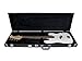 Gearlux Bass Guitar Hard Case, Fits Fender Precision/Jazz Bass and More with Exterior Lock and Key, Interior Accessory Compartment, and Plush Interior Padding - Black