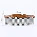 8Pcs Plastic Wood Grain Hollow Hair Side Combs Retro Hair Comb Pin Clips Headdress with Teeth for Lady Women Girls Hair Styling Accessories[comb size (L*W): 13.5x4.8cm/5.3x1.78inch ]