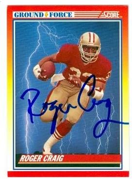 roger craig signed football