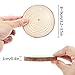 CEWOR Natural Wood Slices 24pcs 3.1-3.5 Inches Craft Wood kit Unfinished Predrilled Tree Bark Log Discs Wooden Circles for Christmas Ornaments DIY Crafts Arts Rustic Wedding Decoration