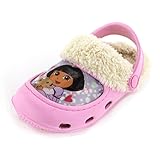 Dora the Explorer Girls Pink Fleece Lined Clogs (Toddler/Little Kid)