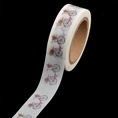 PatrÃ³n de Papel Washi eDealMax bicicletas Inicio Sala de Estar auto-adhesivo de decoraciÃ³n de la Tabla de la Cinta 2 PC