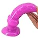 Realistic Dildo Animal Dog Penis with Big Knot Suction Cup Butt Plug Anal Sex Toys Prostate Massager G-spot Sitmulation Adult Sex Toys for Men Women Masturbation Romi (Purple)