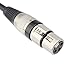 Tisino Female XLR to 1/4 (6.35mm) TS Mono Jack Unbalanced Microphone Cable Mic Cord for Dynamic Microphone - 16 FT/5 Meters