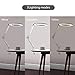 Lighting LED Magnifying Lamp with Clamp 360°Adjustable Swivel Arm ，Dimmable, Adjustable Color Temperature Utility Light for Crafts Reading Inspection and Professional Use