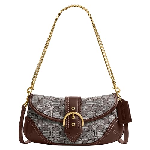 Coach Soho Shoulder Bag 25 in Signature Jacquard, B4/Oak Maple
