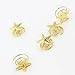 Idealgo 22cm 10pcs Twinkling Star Hair Spins Clip Bride Headwear Edge Clip Hairstyle Styling Tool Hair Pin Accessories (Gold (10pcs))
