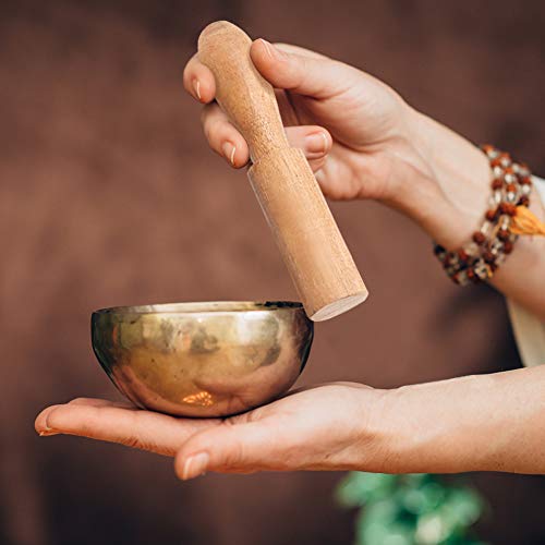 DomeStar Singing Bowl Mallet, 5 x 1 Inch Sound Bowl Stick Tibetan Singing Bowl Stick