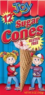 Joy Gluten Free Sugar Cones 5oz (Pack of 3)