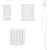 FREEBLOSS 4 in 1 Fuse Bead Picking Tray Set Fuse Bead Tray Tool Kit Includes Single Needle Tweezer & Spoon, Suitable for 2.6mm Mini Size Beads, White