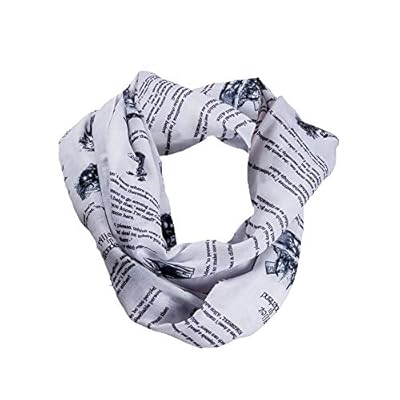 Alice in Wonderland Book Scarf - With images from John Tenniel and Lewis Carol Quotes Alice in Wonderland Book Scarf - With images from John Tenniel and Lewis Carol Quotes