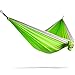Bear Butt Double Parachute Camping Hammock, Lime Green/Gray