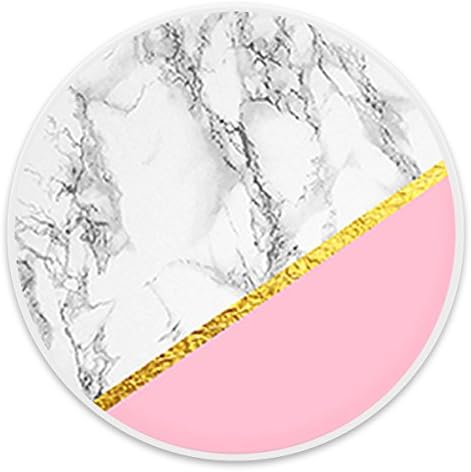 Mounts and Stand Pops Collapsible Grip Sockets for iPhones6/6S/7/8/7Plus/8Plus and iPads[Marble Pink Golden]