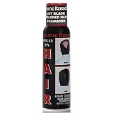 Jerome Russell Spray-On Color Jet Black Hair Thickener 3.5oz (6 Pack)