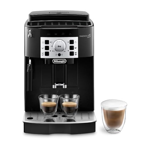 De’Longhi Magnifica S - Perfetto Kaffeevollautomat mit klassischem Milchaufschäumer, Espresso- und Cappuccino Kaffeemaschine, Bedienfeld mit Tasten, Schwarz (ECAM22.110.B) thumbnail 1