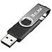 MECO 10Pcs USB Flash Drive 8GB 8G USB 2.0 Memory Stick Fold Storage Thumb Stick Pen Drive Swivel Design Black