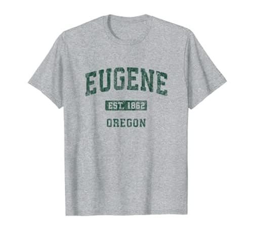 Eugene Oregon OR Vintage Athletic Sports Design T-Shirt in Oman