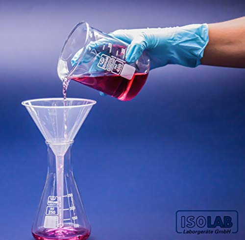 image for ISOLAB USA - Multipurpose Plastic Lab Funnels Laboratory Clear White P