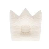 UINSTONE Newborn Baby Pillow in CROWN shape / 100% COTTON Head-shaping Pillow (0-12 Months)