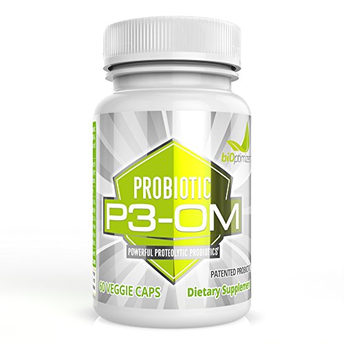 Best Probiotics for Women and Men - Premium Dr Formulated Powerful Probiotics - Non Refrigerated, Easy to Use - Patented Single Strain Probiotic - P3-OM by BiOptimizers (60 Capsules)