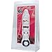 Passionate Ruby Glass Dildo with Pullout Ring 8 Inch