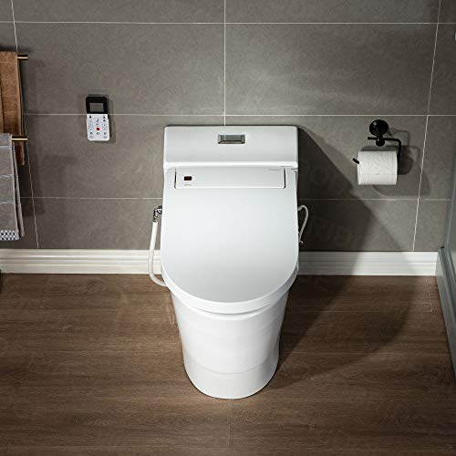 WOODBRIDGE White Luxury, Elongated One Piece Advanced Bidet, Smart