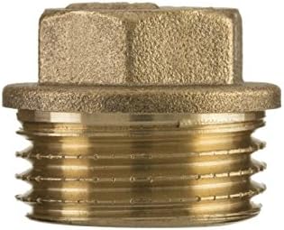 Invena 3/8" BSP Male Brass Pipe Blanking Plug Hex End Cap Fitting Central