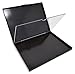 Magnetic Empty Makeup Palette, Double Sided with Divider, Extra Large, for depotted eyeshadow, blush, baked powders, foundation powder and more - Black