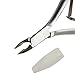 Rui Smiths Professional Cuticle Nippers | Precision Surgical-Grade Stainless Steel Cuticle Trimmer, French Handle, Double Spring, 4mm Jaw (Quarter Jaw)