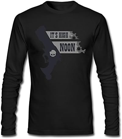 Men's It Is High Noon Long-Sleeve T-shirt Black XL
