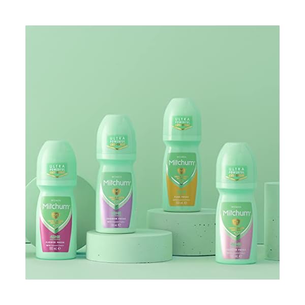 Mitchum Women 48HR Protection Roll-On Deodorant & Antiperspirant (100ml) Pure Fresh, Dermatologist Tested