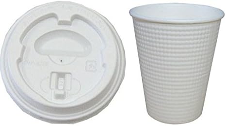 Amazon 断熱性エンボス紙コップ ホットドリンク 8オンス 260ml 白無地 本体 フタセット 50個 使い捨てドリンクカップ オンライン通販 Amazon 断熱性エンボス紙コップ ホットドリンク 8オンス 260ml 白無地 本体 フタセット 50個 使い捨てドリンクカップ オンライン通販