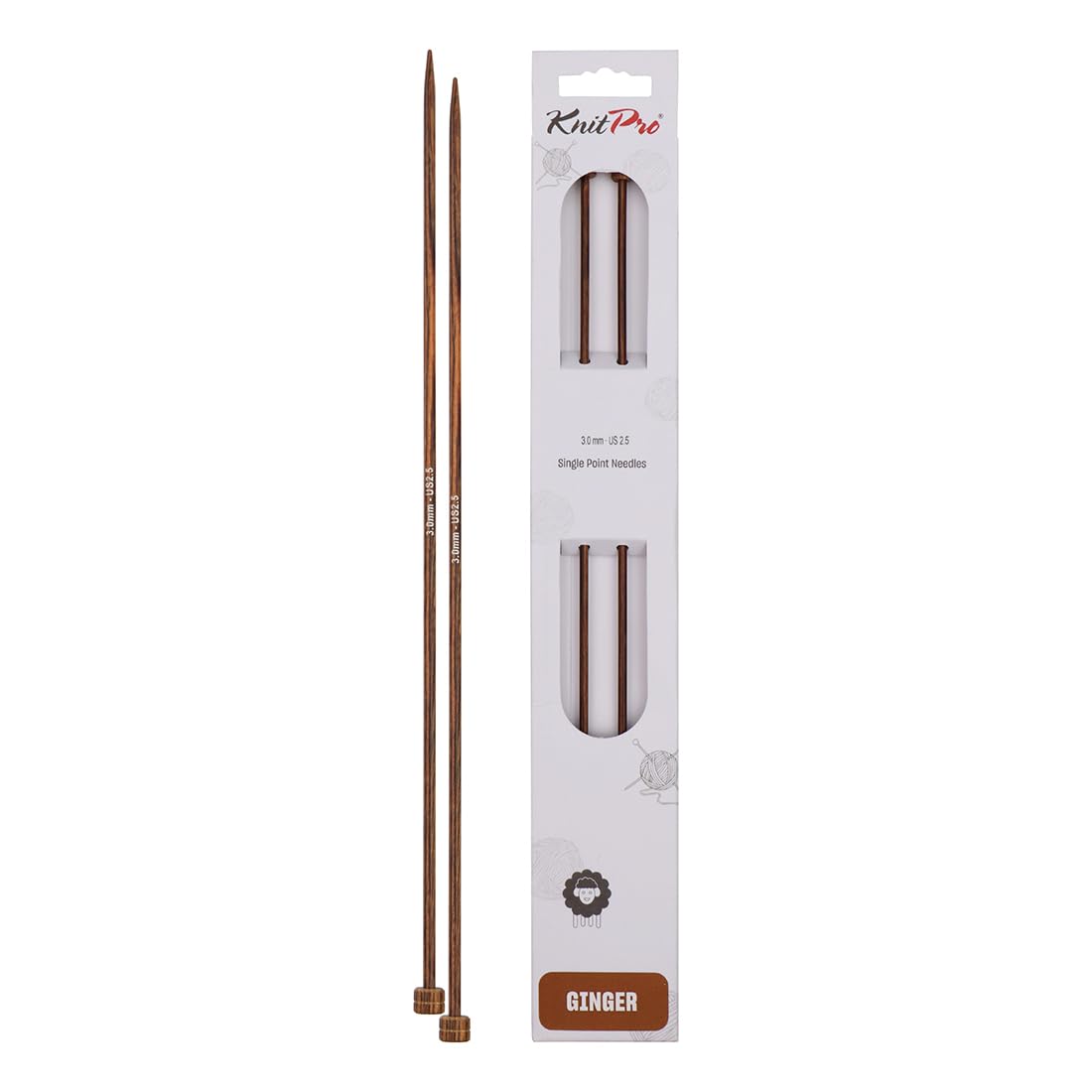 KnitPro Ginger Single Pointed Needles 14" (35cm) | 3.00mm — image 1
